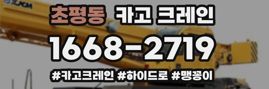 초평동 크레인 작업