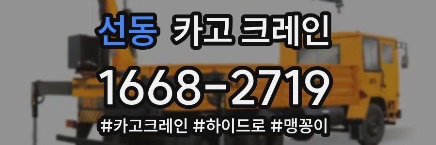 선동 크레인 작업