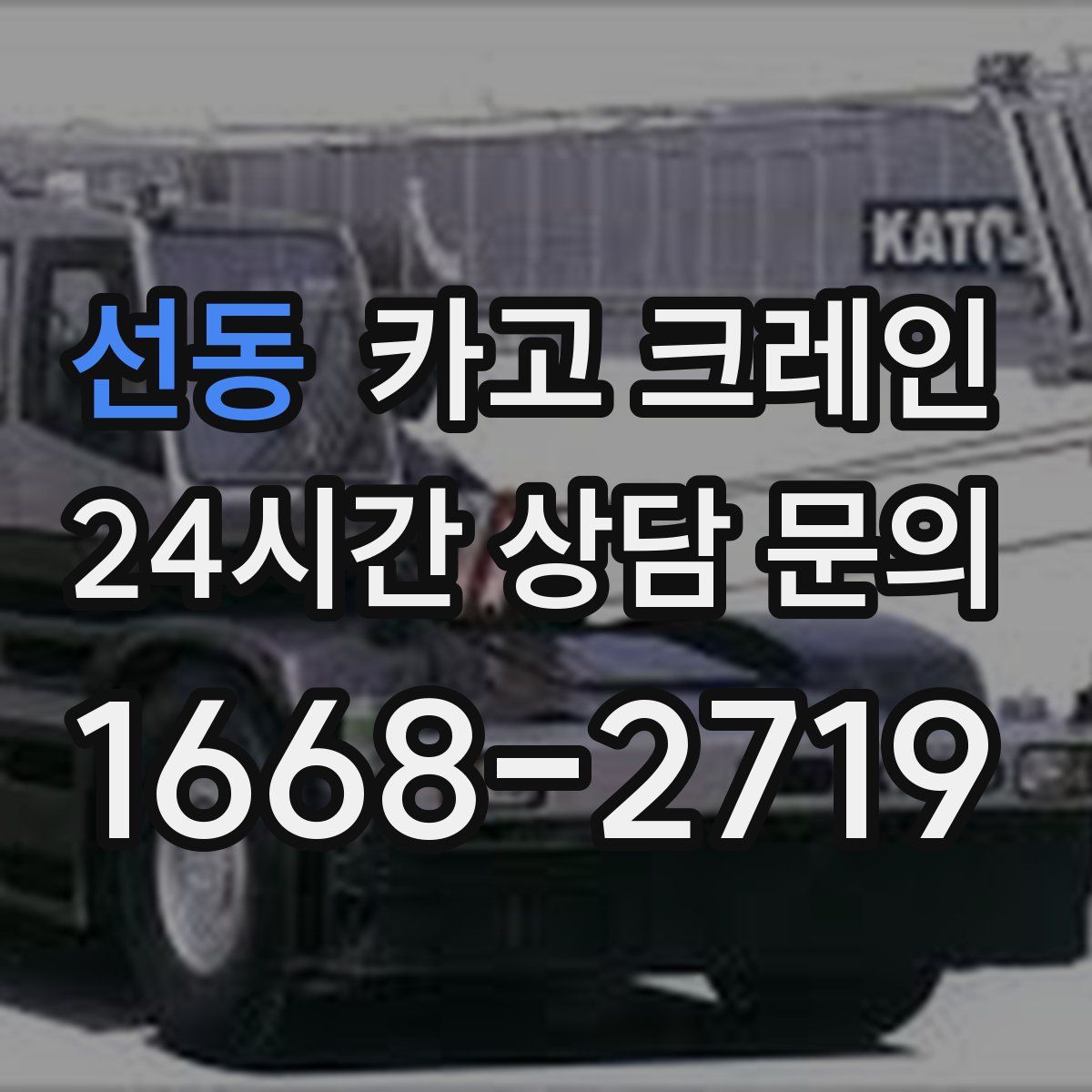 선동 카고 크레인