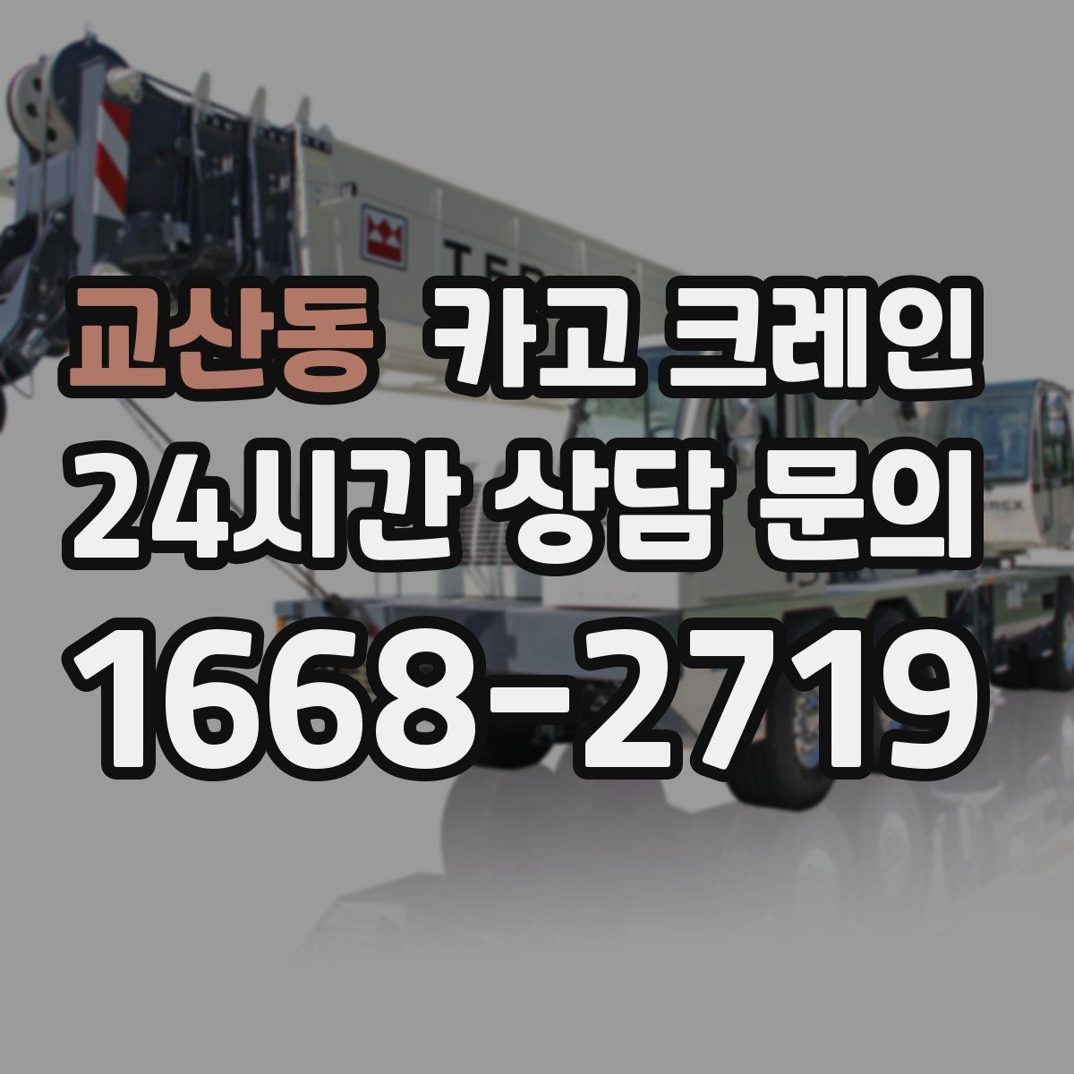 교산동 카고 크레인