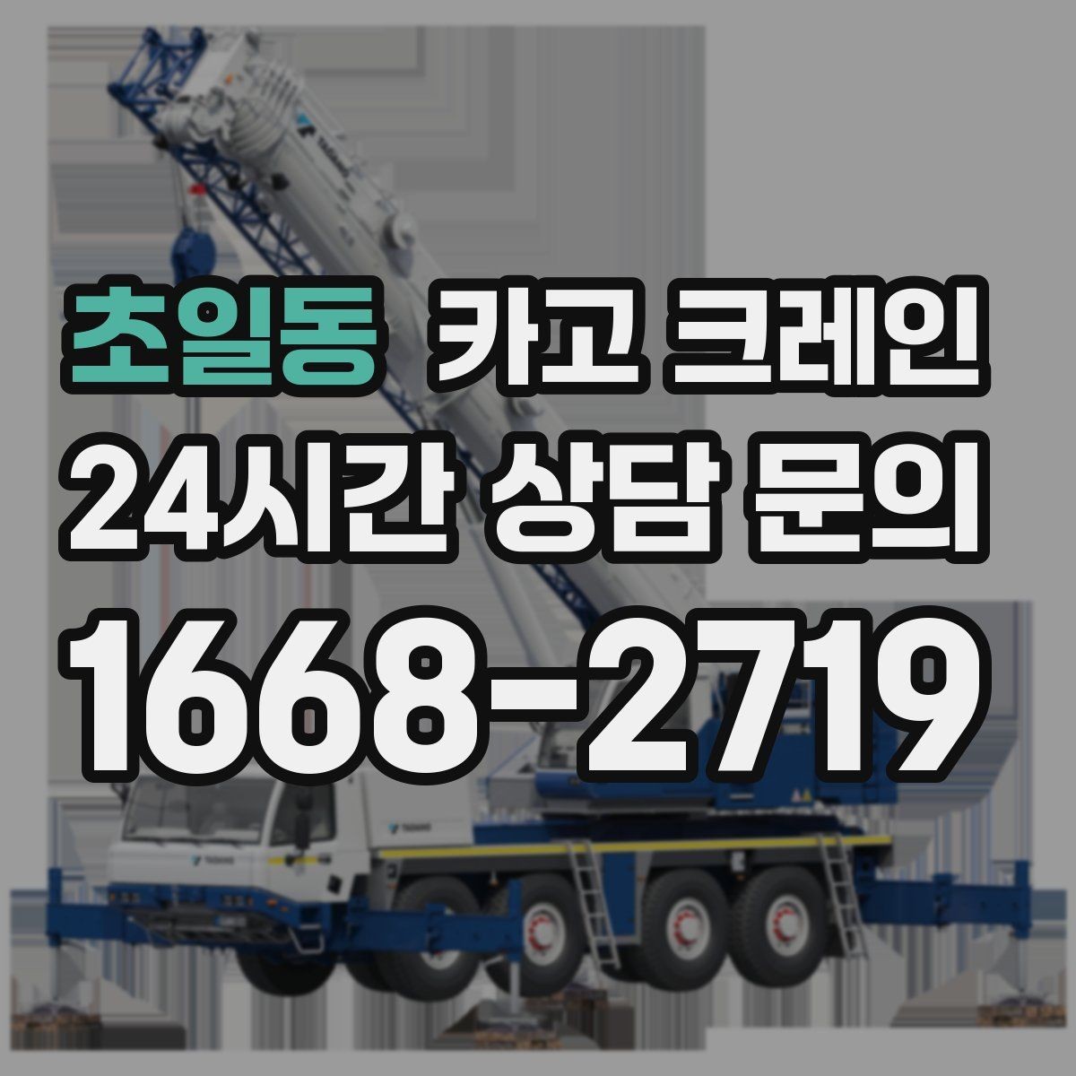 초일동 카고 크레인 장비 반입 전 진입로 체크 포인트