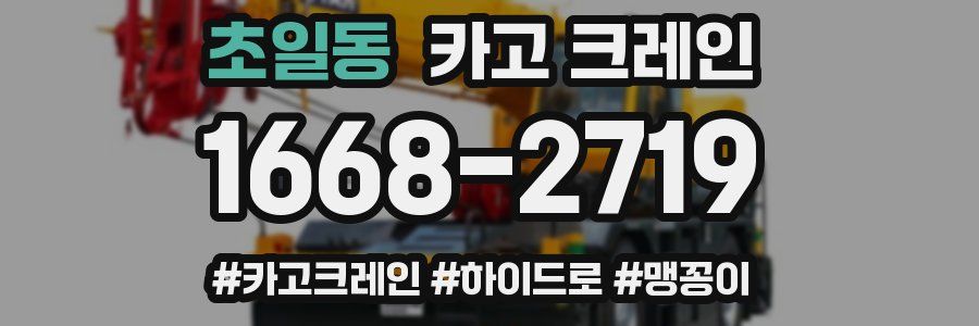 초일동 크레인 작업