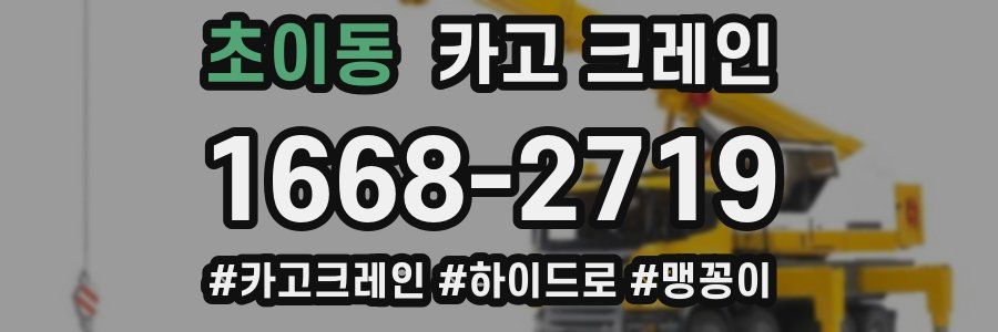 초이동 크레인 작업