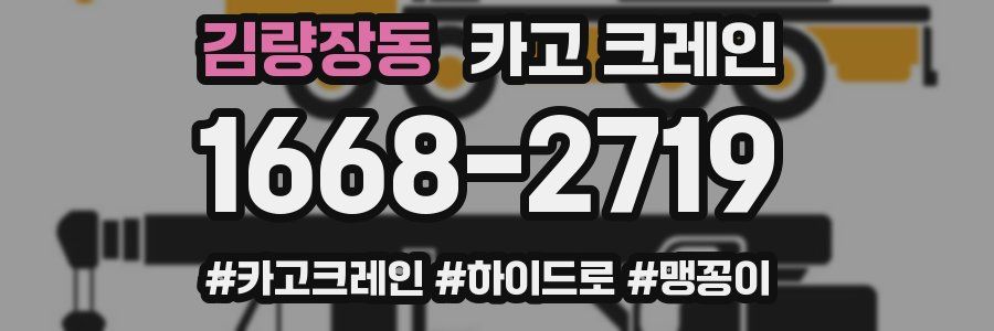 김량장동 크레인 작업