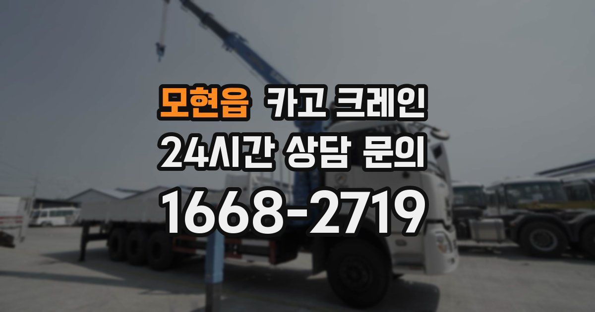 모현읍 크레인