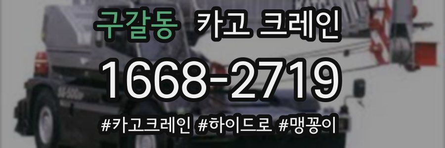 구갈동 크레인 작업