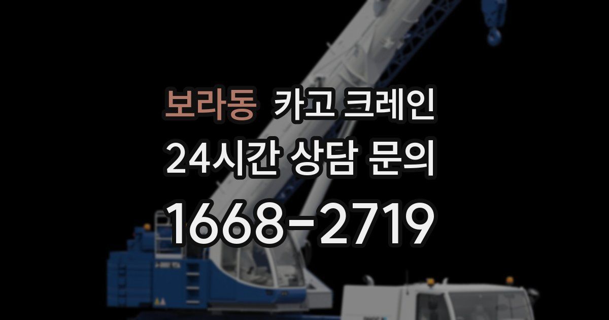 보라동 크레인