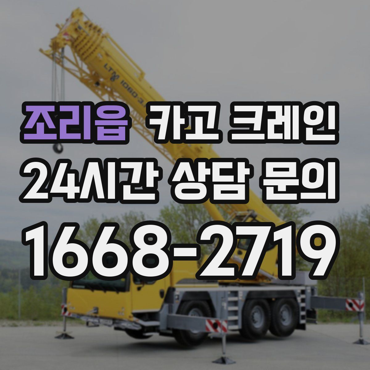 조리읍 카고 크레인