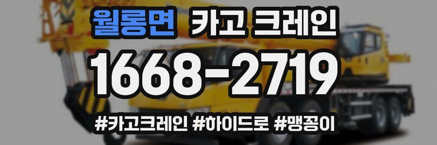 월롱면 크레인 작업