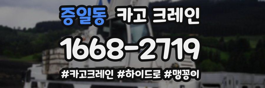 증일동 크레인 작업