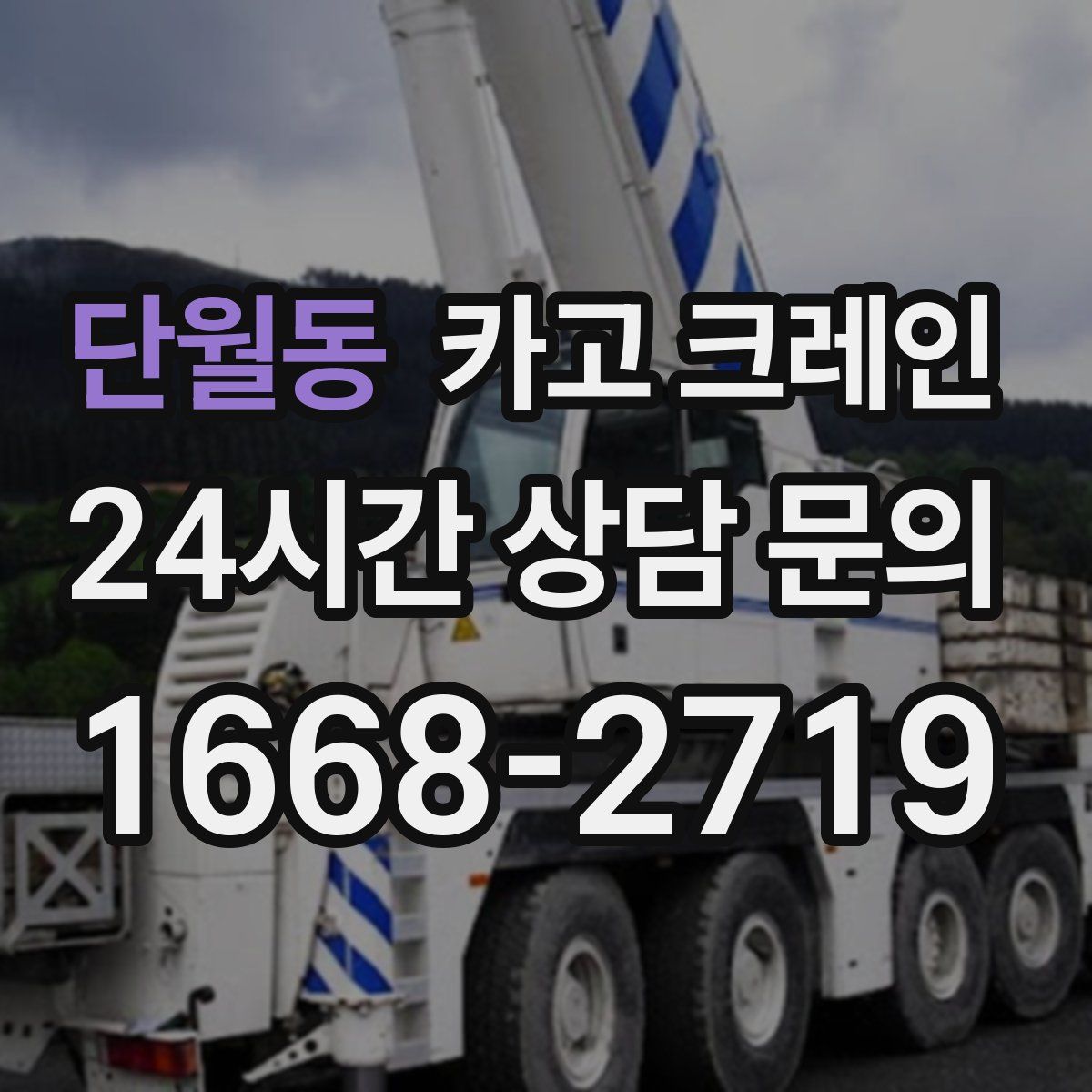 단월동 카고 크레인