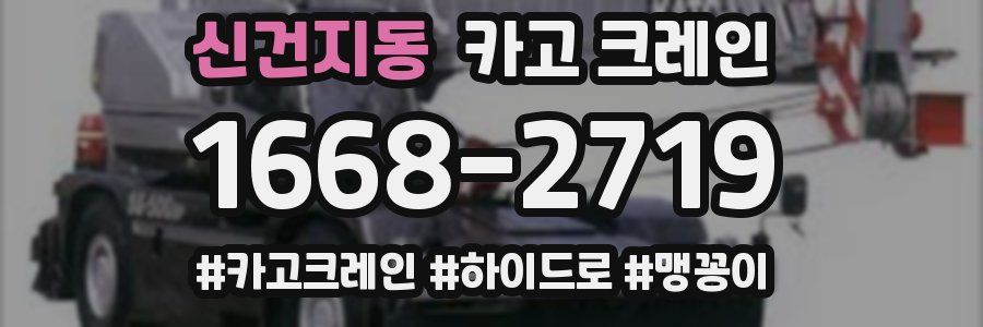 신건지동 크레인 작업