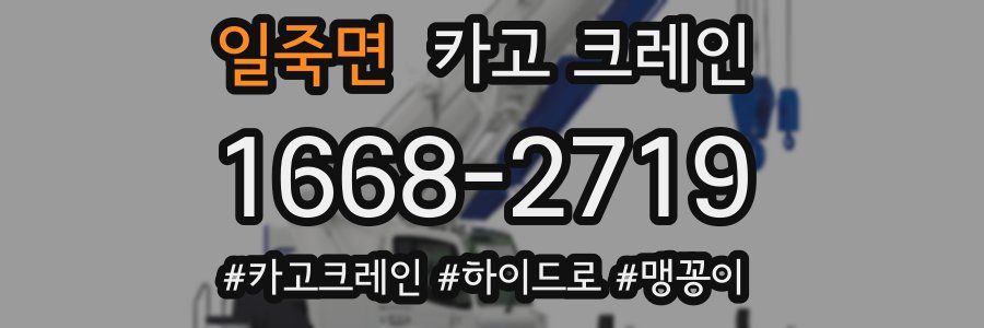 일죽면 크레인 작업