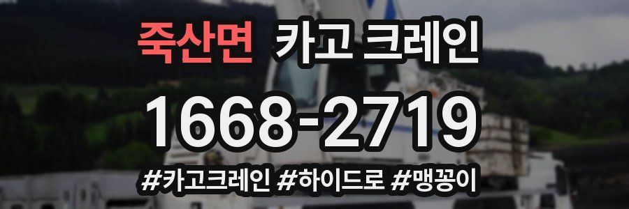 죽산면 크레인 작업