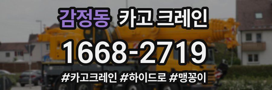 감정동 크레인 작업