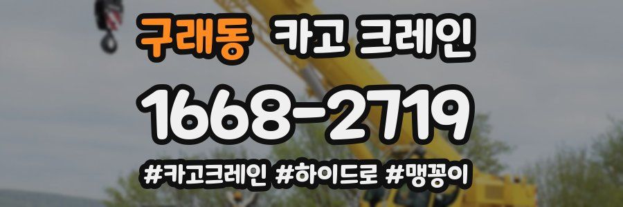 구래동 크레인 작업