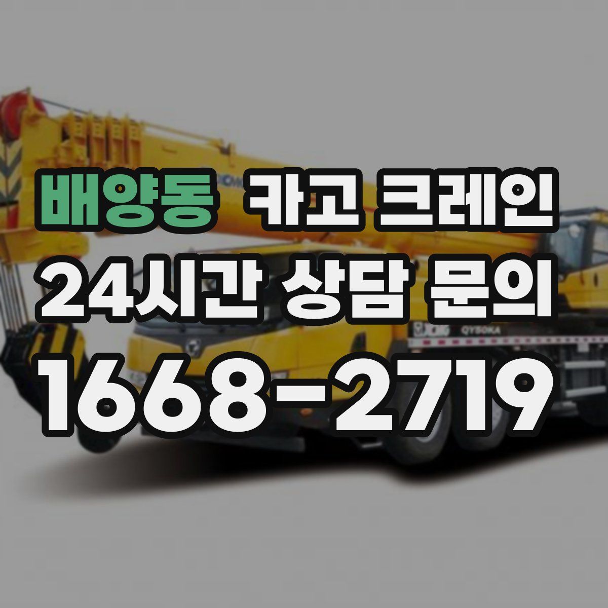 배양동 카고 크레인