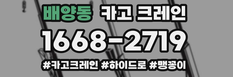 배양동 크레인 작업