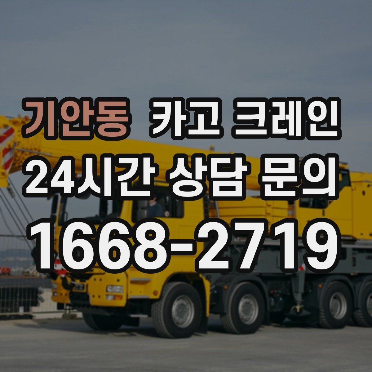 기안동 카고 크레인 하중 분산 결속으로 흔들림 줄이기