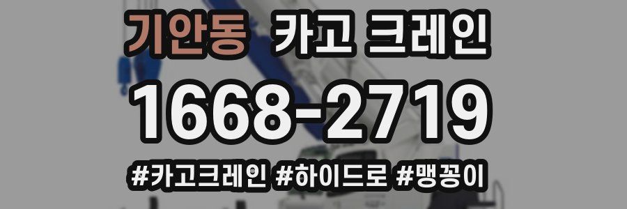 기안동 크레인 작업