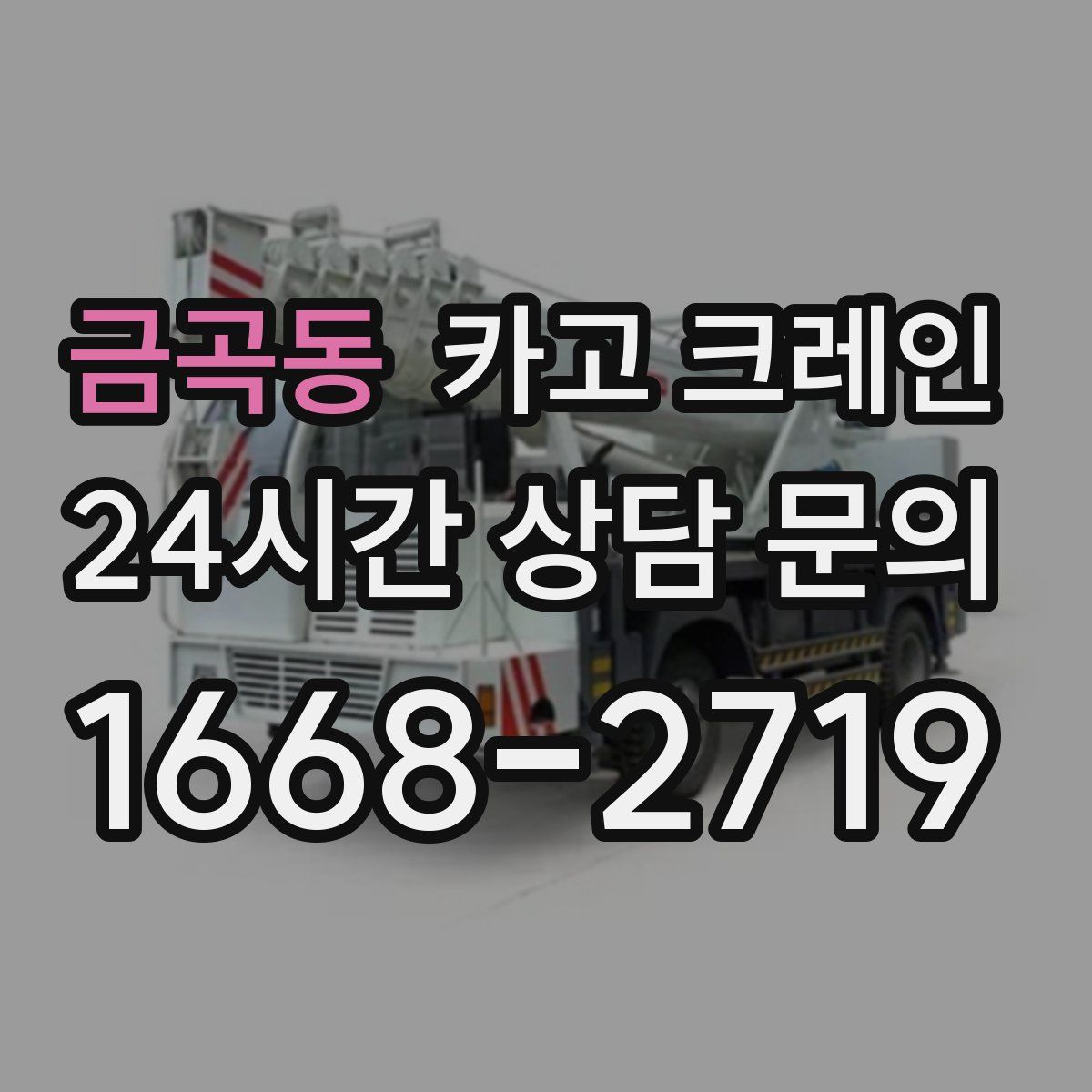 금곡동 카고 크레인