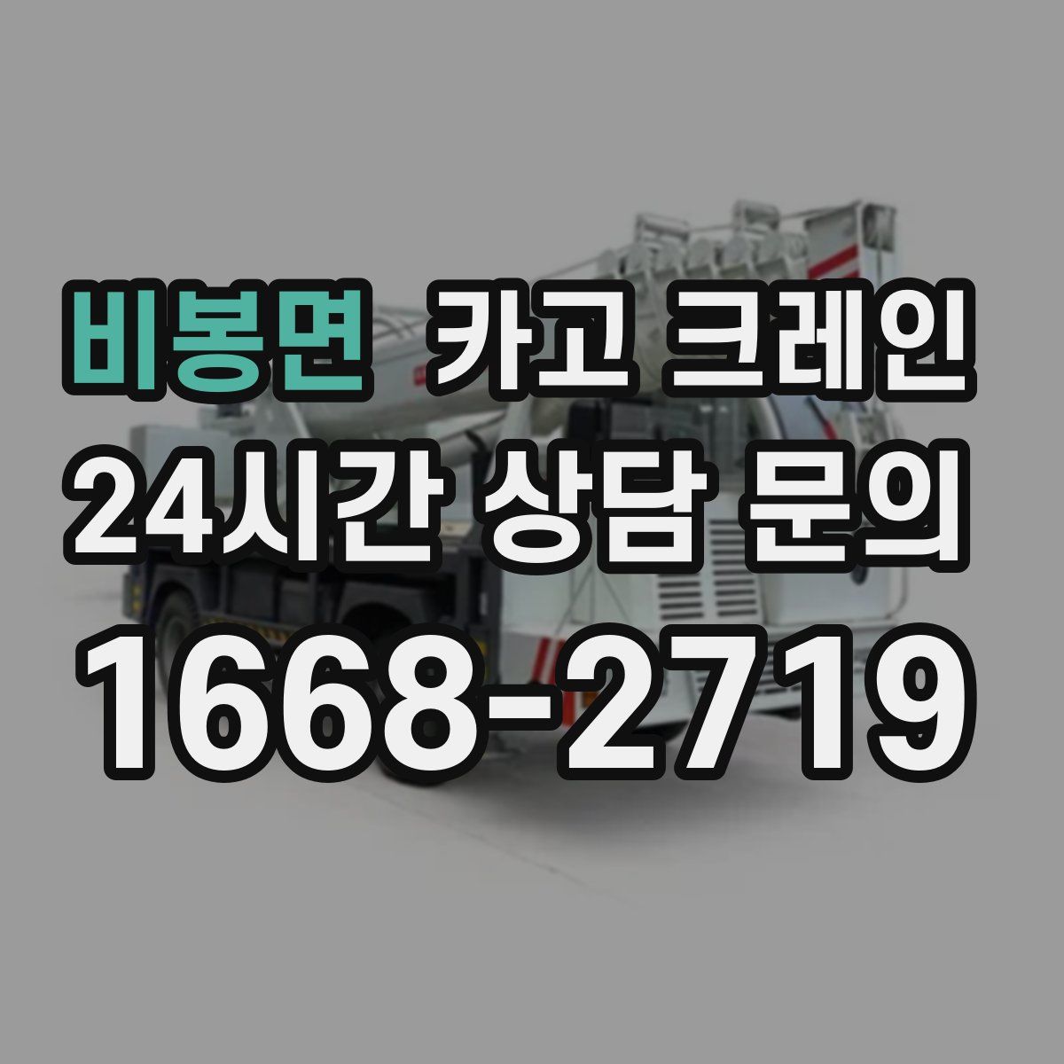 비봉면 카고 크레인