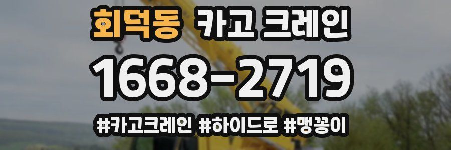 회덕동 크레인 작업