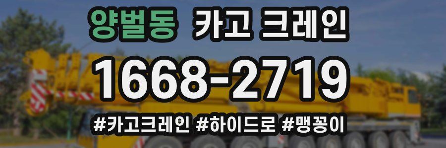 양벌동 크레인 작업