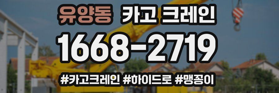 유양동 크레인 작업