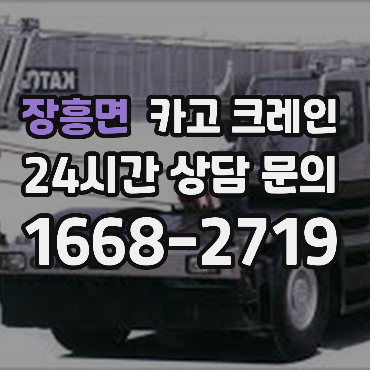 장흥면 카고 크레인