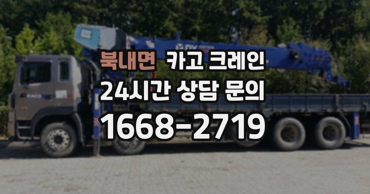북내면 크레인