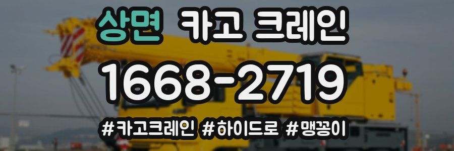 상면 크레인 작업