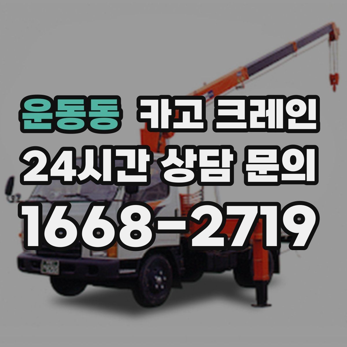 운동동 카고 크레인 매장 오픈 일정에 맞춘 투입 전략
