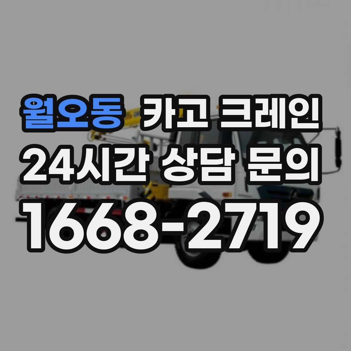 월오동 카고 크레인