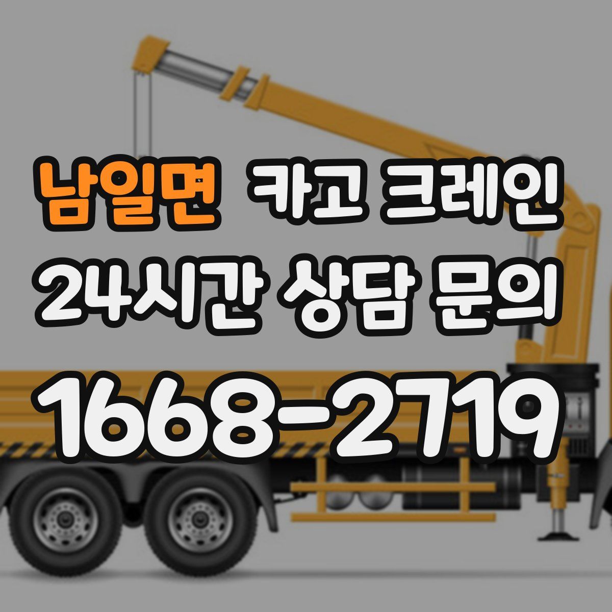 남일면 카고 크레인