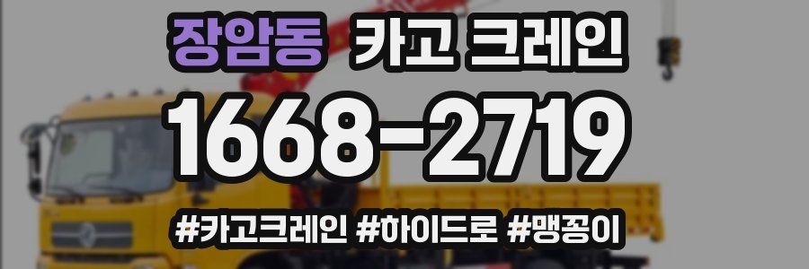 장암동 크레인 작업