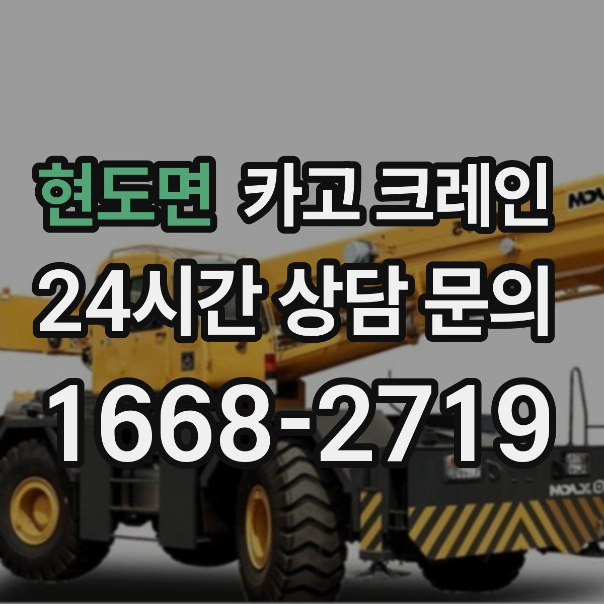 현도면 카고 크레인