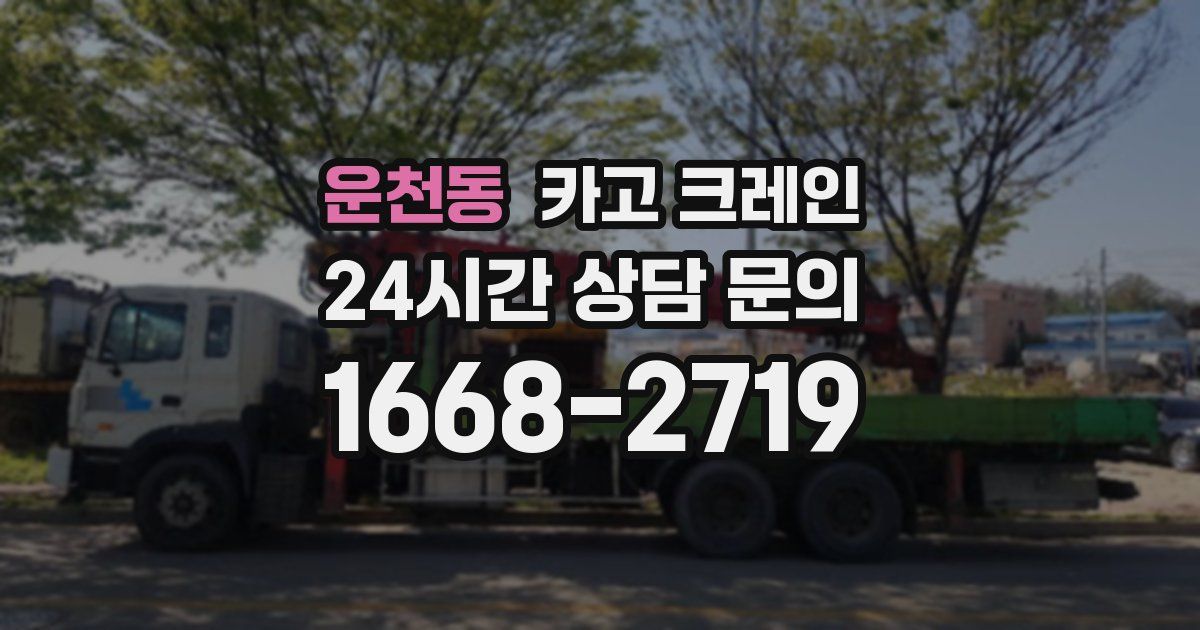 운천동 크레인