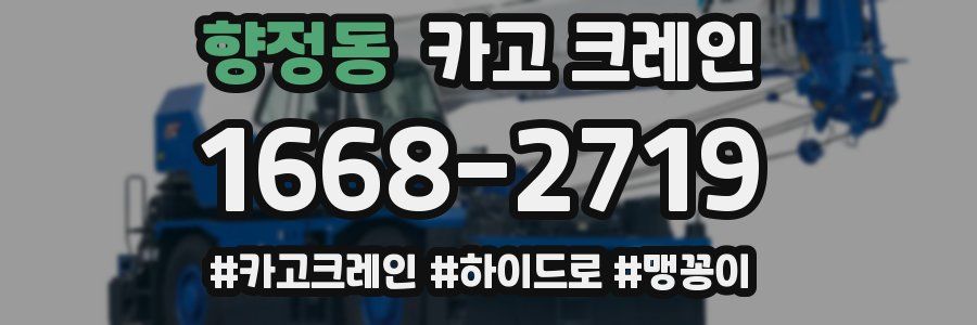 향정동 크레인 작업