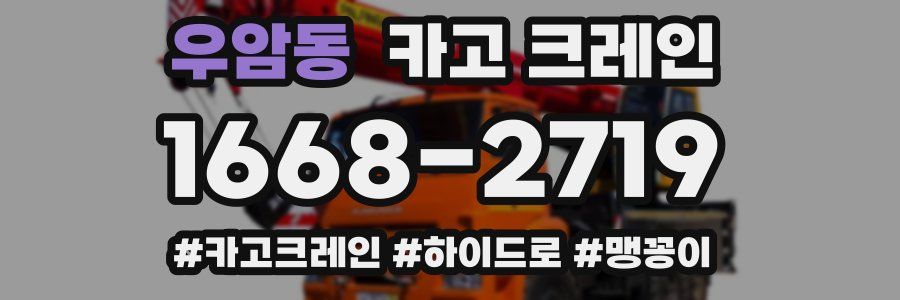 우암동 크레인 작업