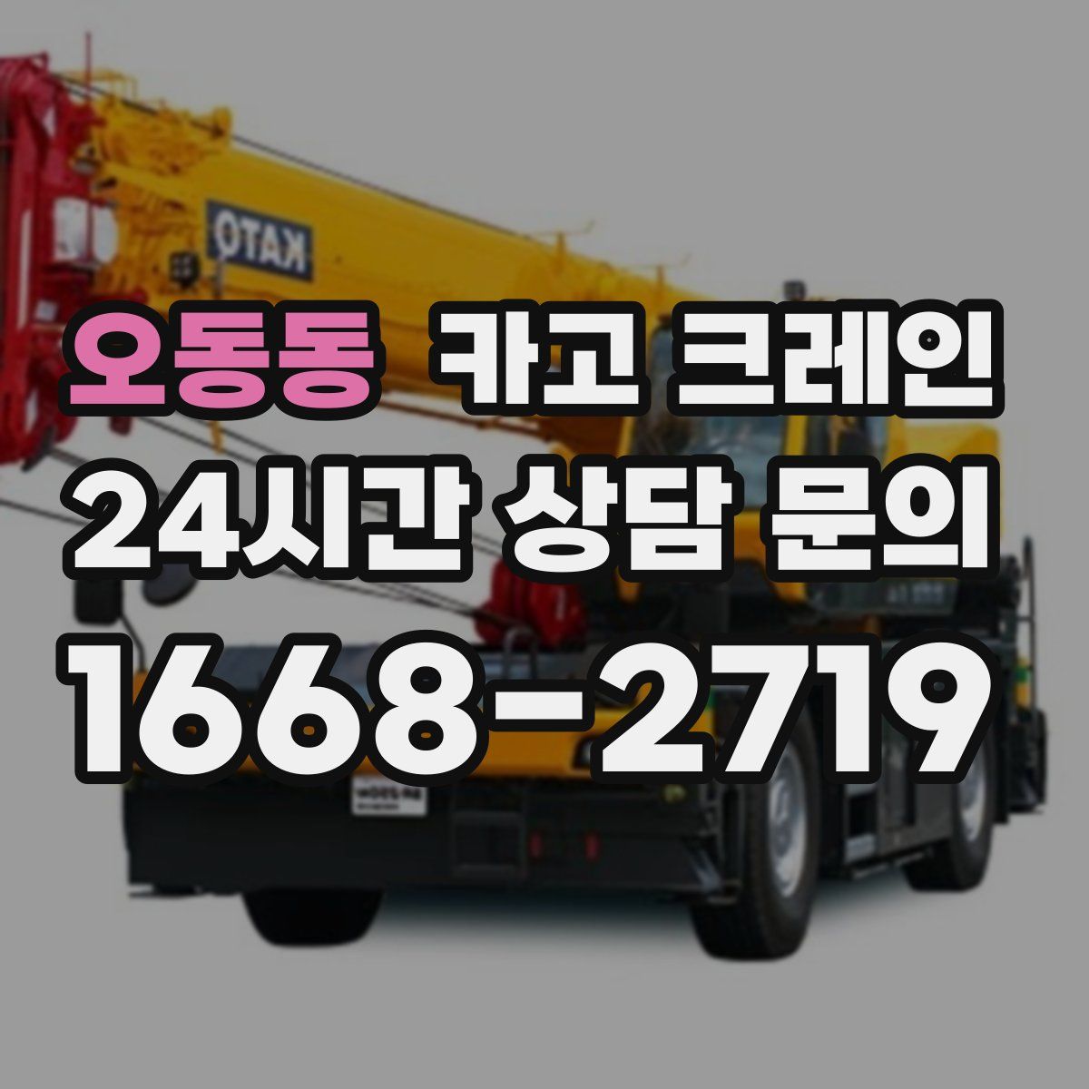 오동동 카고 크레인