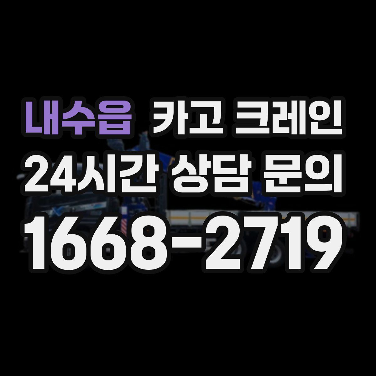 내수읍 카고 크레인