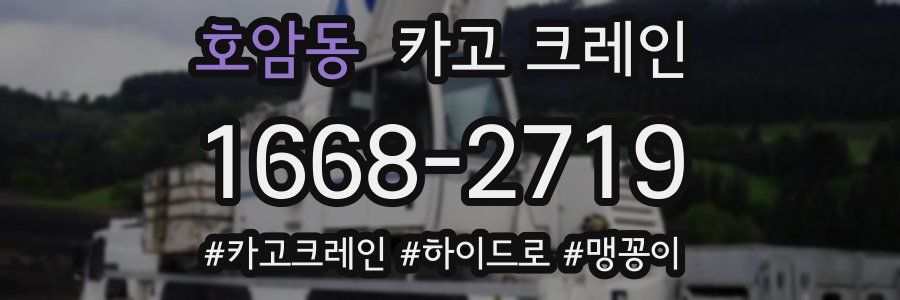 호암동 크레인 작업