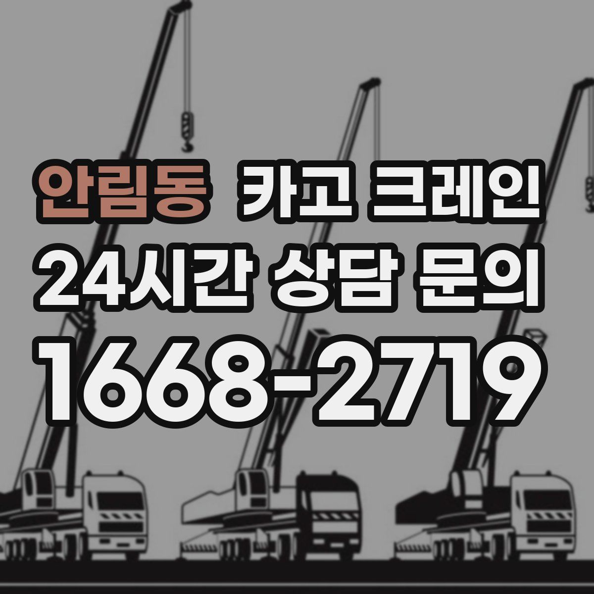 안림동 카고 크레인