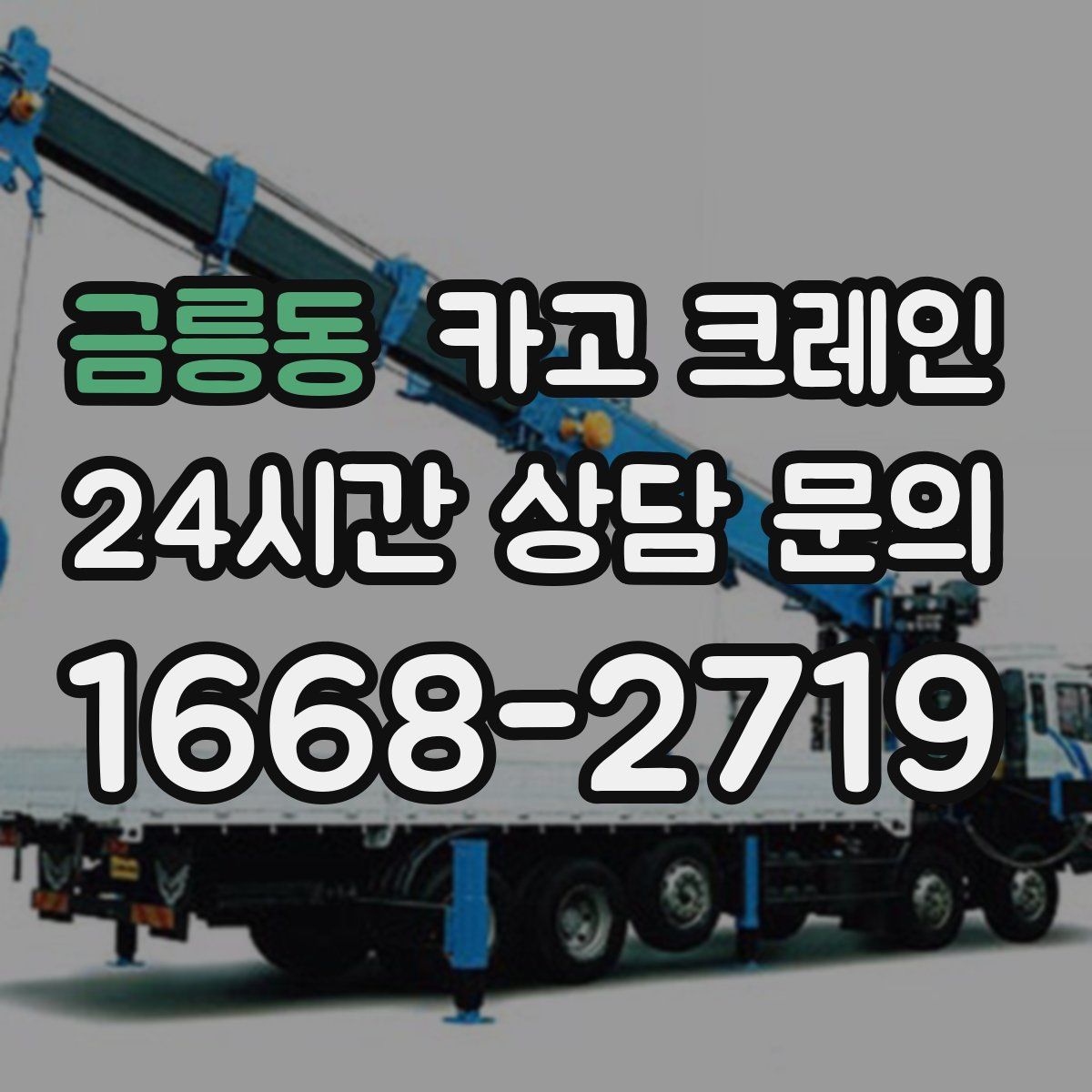금릉동 카고 크레인