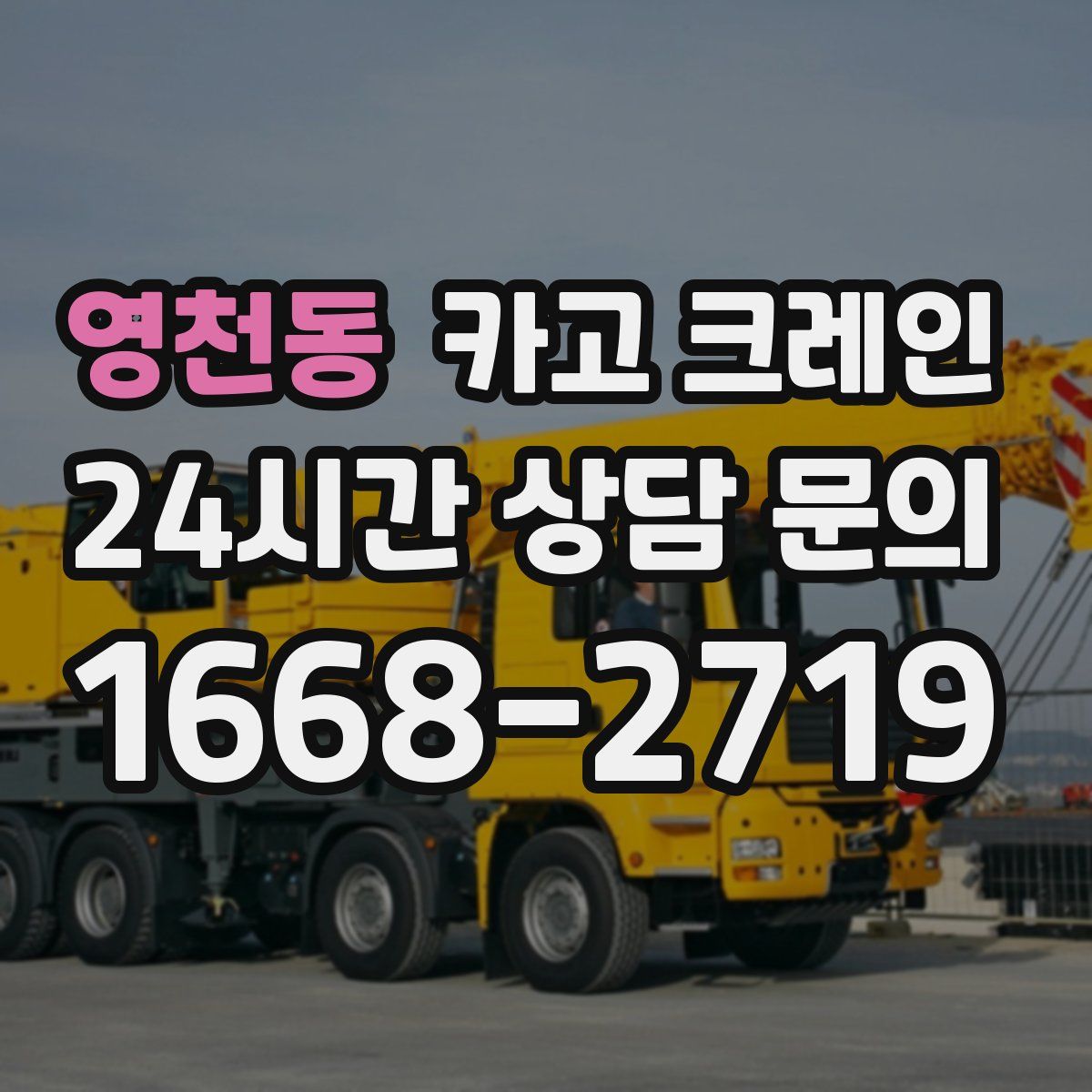 영천동 카고 크레인