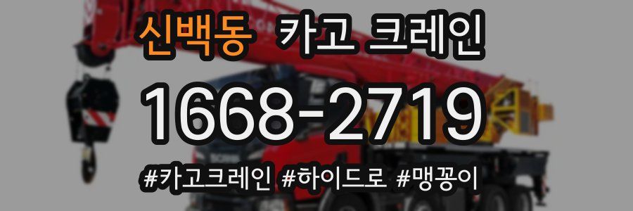 신백동 크레인 작업