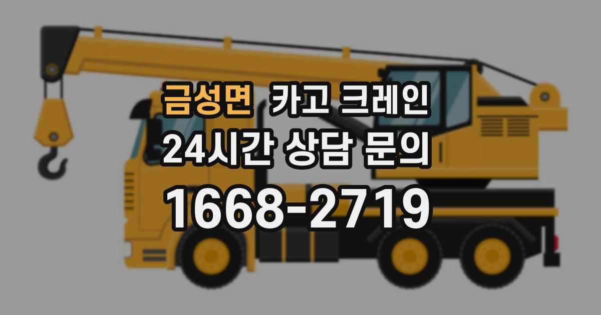 금성면 크레인