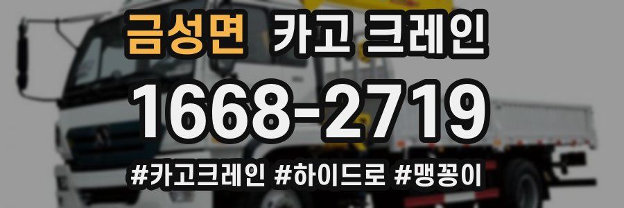 금성면 크레인 작업