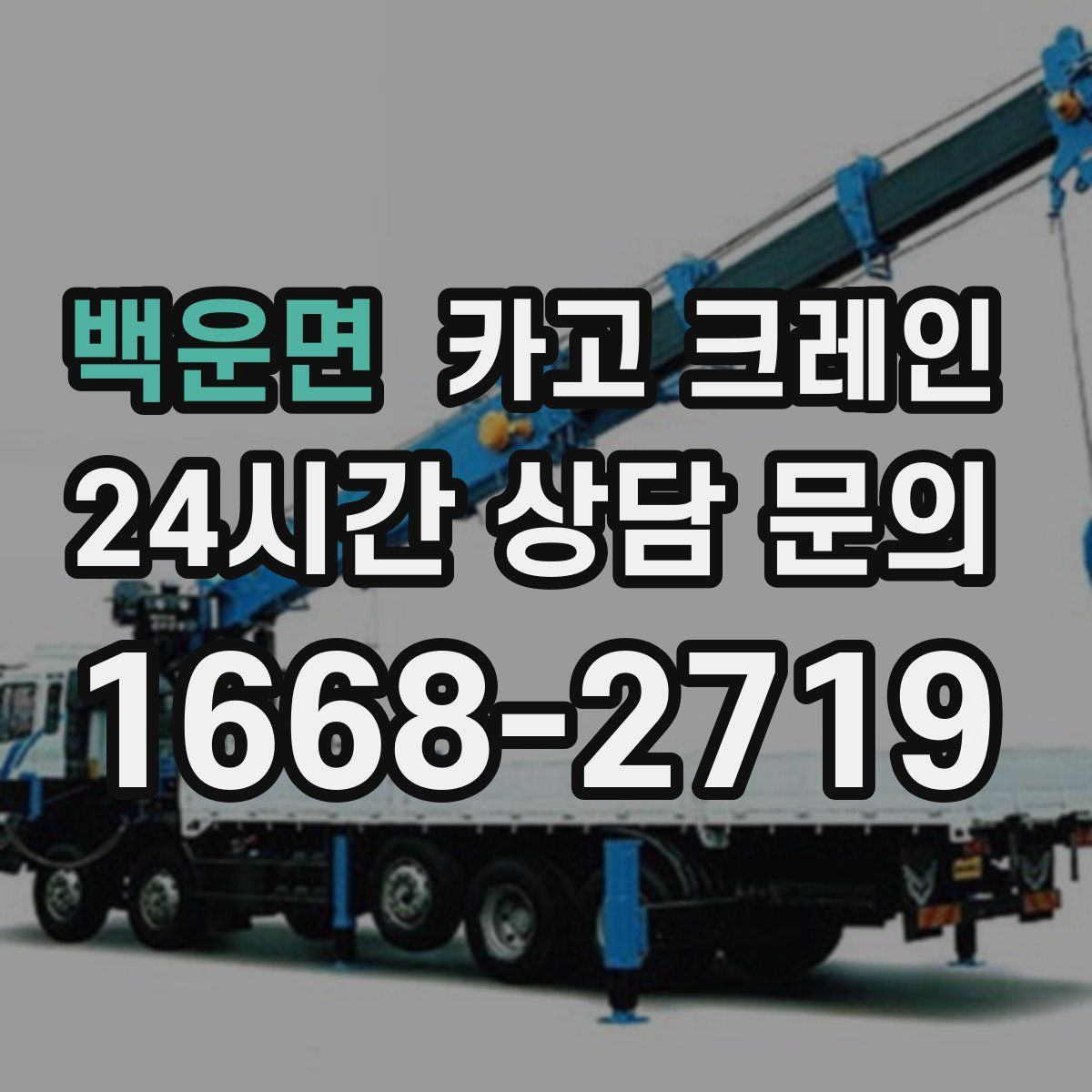 백운면 카고 크레인